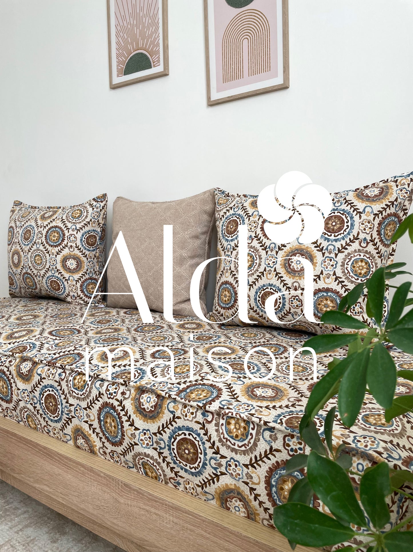 ( تفريشة كانابي واحد مع 2 مخايد ( فارغين ( César )